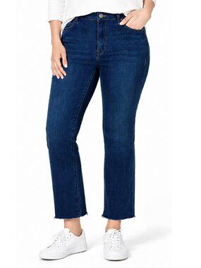 J. Jill Stretch Denim Kick Flare Ankle Jeans Size 14T